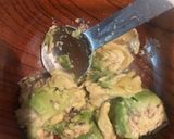 ひじき豆アボカド鮭で…昼めし！作り方5写真