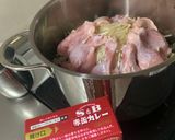 トマトとナス、えのきと手羽元の無水カレー作り方2写真