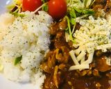トマト缶で煮るチーズポークカレー作り方4写真
