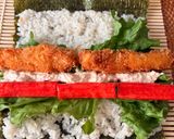 恵方巻きやお誕生会に＊海老フライ太巻き＊作り方4写真