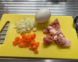 我が家の適当チャーハン作り方1写真