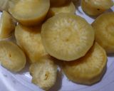♬クリームチーズinさつまいもマフィン♬作り方3写真