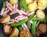 簡単スナップエンドウ新じゃがベーコン炒め作り方5写真