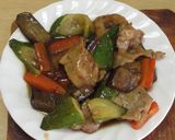 なすときゅうりと豚肉の甘酢炒め作り方15写真