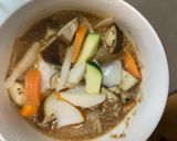 ゴロゴロ野菜と魚肉のキムチユッケ味炒煮風作り方13写真