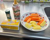 にんじん🥕とじゃがいも🥔のグラッセ😃作り方1写真