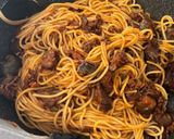 簡単！茄子のミートパスタ／ボロネーゼ風作り方6写真