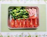 夏の夕飯・簡単昼食サッパリラーメンサラダ作り方4写真