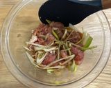 レンジで完結 - 豚こま肉の甘辛作り方1写真