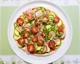 子供喜ぶ簡単夕飯！なす夏野菜のピザ作り方8写真