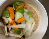お一人様簡単梅チャプチェ味豆腐野菜炒め作り方12写真