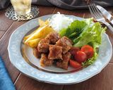 簡単節約☆油揚げ入りサイコロステーキ。作り方9写真