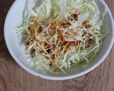 千切りキャベツのピリ辛味噌だれサラダ作り方1写真