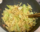 簡単ランチ!豆腐皮でお好み焼き作り方3写真