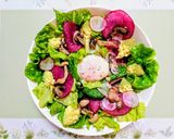 簡単ランチ！キノコ野菜卵のサラダうどん作り方4写真