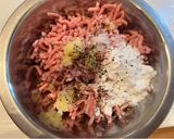 ゴボウのひき肉包み焼き、焼そばソースを使って作り方2写真