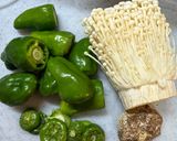 丸ごとピーマンとえのき焼き浸し作り方1写真