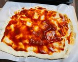 バジルとしらすのチーズピザ作り方1写真