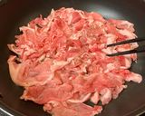 ご飯が進む！豚ときのこの黒酢辛子ソース作り方5写真