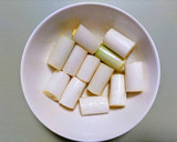 簡単おつまみ！厚揚げと長ネギの焼き鳥風作り方2写真