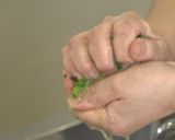 アスパラ菜のそぼろ作り方5写真