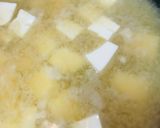 ミニ豆腐●めんつゆ＆味噌のシンプルみそ汁作り方1写真