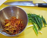 みょうがと梅のコチジャンあえ麺作り方2写真