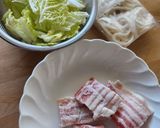 バリ旨☆豚バラ&白菜の節約うどん☆レンジ作り方1写真