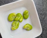 レンジで！おつまみ♡そら豆チーズせんべい作り方1写真