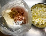 ふわふわつくねの餡掛け。作り方1写真