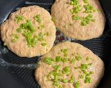 子ども爆食べ、そら豆と人参のホットケーキ作り方3写真