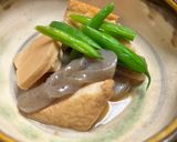 筍と厚揚げとコンニャクの煮物作り方6写真