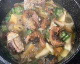 さば味噌煮缶詰と厚揚げの煮物作り方4写真