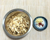 豚ひき肉ときのこのピリッと甘辛炒め作り方1写真