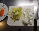 白菜クリーム煮のパスタ作り方2写真