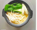 大豆ミートで即席の鍋焼き坦々麺♪作り方5写真