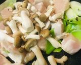 鶏肉と長ネギ・キノコのあまから生姜焼き作り方1写真