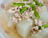 かぶと鶏ミンチのあんかけ風♪作り方6写真