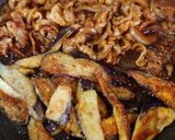 ヨウサマの減塩なすの赤味噌󠄀炒め丼作り方6写真