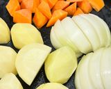 学校給食風👨🍳とろットロっ🥩🥔肉じゃが🍲作り方1写真