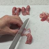 砂肝としめじのねぎ塩レモン炒め♪作り方1写真