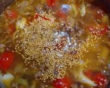 牛こまと長ネギと舞茸のトマトスープ作り方4写真