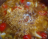 牛こまと長ネギと舞茸のトマトスープ作り方4写真