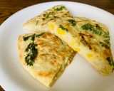 米粉のお好み焼き　キャベツ&コーン作り方3写真