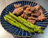 夏野菜！芯まで柔らかアスパラの丸ごと焼き作り方5写真