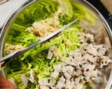 出汁味😻もやしとれんこんのお好み焼き風作り方2写真