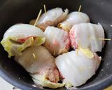 秋の夕飯!豚ひき肉と白菜だけでロール白菜作り方6写真