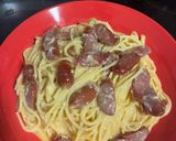全卵使用！牛乳で濃厚カルボナーラ作り方5写真
