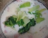 青梗菜とベーコンのクリームスープ作り方8写真