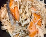 鮭ときのこのガリバタ蒸し焼き作り方5写真